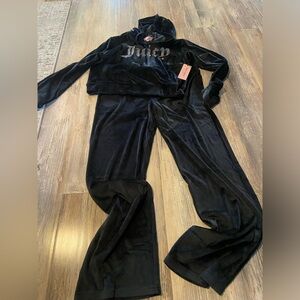 Juicy couture velour hooded set NWT